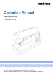 Brother 888-F42 Operation Manual