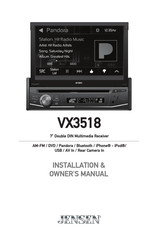 Jensen VX3518 Installation & Owner's Manual