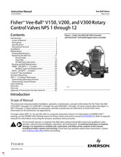 Emerson Fisher Vee-Ball V200 Instruction Manual