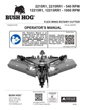 Bush Hog 12215RR1-1000 RPM Operator's Manual