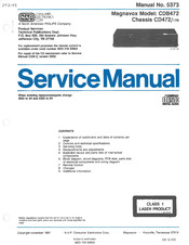 Magnavox CDB472 Service Manual