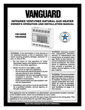 Vanguard VN3000E Owner's Operation And Installation Manual