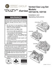 Vermont Castings Duzy Series Installation And Operating Instructions Manual