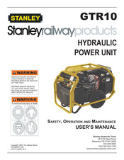 Stanley GTR10 Safety, Operation And Maintenance User's Manual