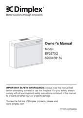 Dimplex EF2570G Owner's Manual
