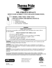 Thermo Pride OME-72T36 Installation And Service Manual
