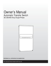 Generac Power Systems RTSG300A3 Owner's Manual