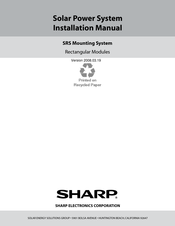 Sharp SRS Mounting System Installation Manual