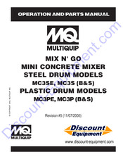 MULTIQUIP MIX N' GO MC3P Operation And Parts Manual