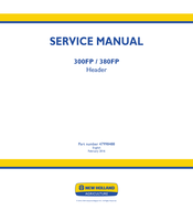 New Holland 300FP Service Manual
