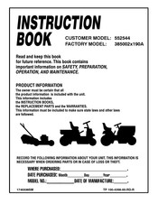 Murray 552544 Instruction Booklet