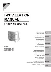 Daikin ARXB25C5V1B9 Installation Manual