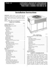 Payne PY4G B Series Installation Instructions Manual