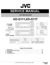 JVC KD-G117 Service Manual