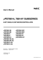 NEC 78012BGCA AB8 Series User Manual
