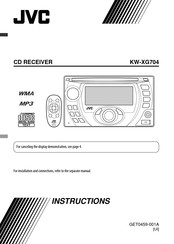 JVC KW-XG704 Instructions Manual