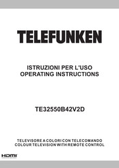 Telefunken TE32550B42V2D Operating Instructions Manual
