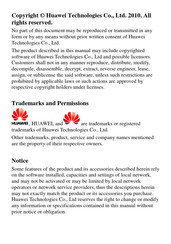 Huawei C2823 Manual