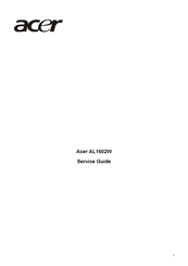 Acer AL1602W Service Manual