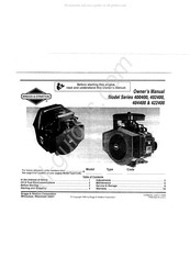 Briggs & Stratton 404400 Series Owner's Manual