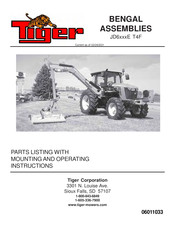 Tiger BENGAL JD6 E T4F Series Mounting And Operating Instructions