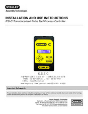 Stanley PSI-C Installation And Use Instructions And Warnings