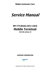 Nokia RM-779 Service Manual