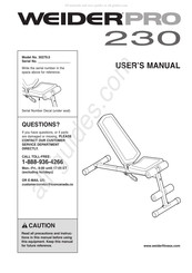 Weider 30279.0 User Manual