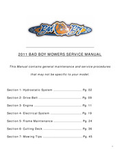 Bad Boy 2011 Service Manual