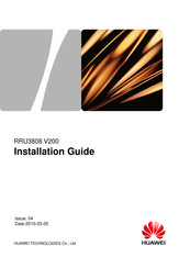 Huawei RRU3808 V200 Installation Manual