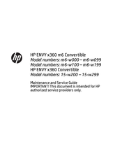 HP 15-w200-15-w299 Maintenance And Service Manual