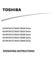 Toshiba 65 UA4B Series Operating Instructions Manual