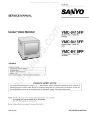 Sanyo 114 952 06 Service Manual