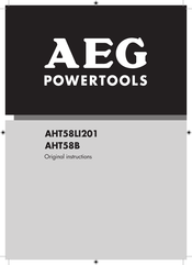 AEG AHT58B Original Instructions Manual