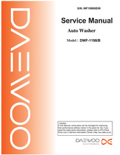 Daewoo DWF-1068 Service Manual