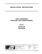 Bard WA7013B Installation Instructions Manual