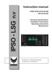 IPSO HC75 Instruction Manual