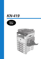 Konica Minolta KN-419 User Manual