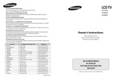 Samsung LE40N7 Owner's Instructions Manual