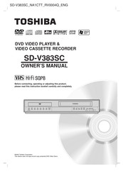 Toshiba SD-V383SC Owner's Manual