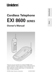 Uniden EXI 8600 SERIES Owner's Manual