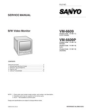 Sanyo 114 901 14 Service Manual