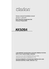 Clarion NX509A Owner's Manual & Installation Manual