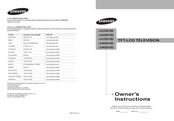 Samsung LN40S81BD Owner's Instructions Manual