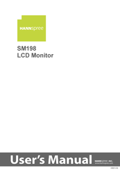 HANNspree SM198 User Manual