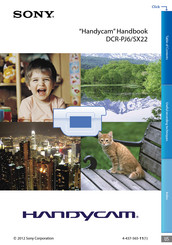 Sony Handycam DCR-SX22 Handbook