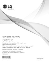 LG TD-C809E Owners Manual/Install Manual