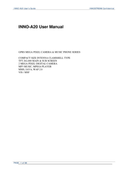 INNOSTREAM INNO-A20 User Manual