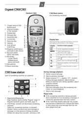 Siemens Gigaset C365 Manual