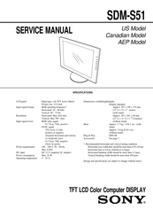 Sony SDM-S51 Service Manual